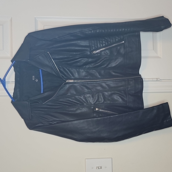 A.New.Approach Black Leather Jacket - Picture 1 of 3
